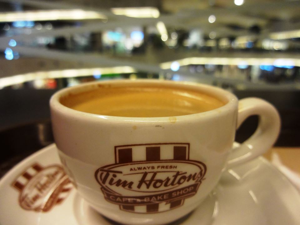 A Short break at Tim Hortons Coffee Shop