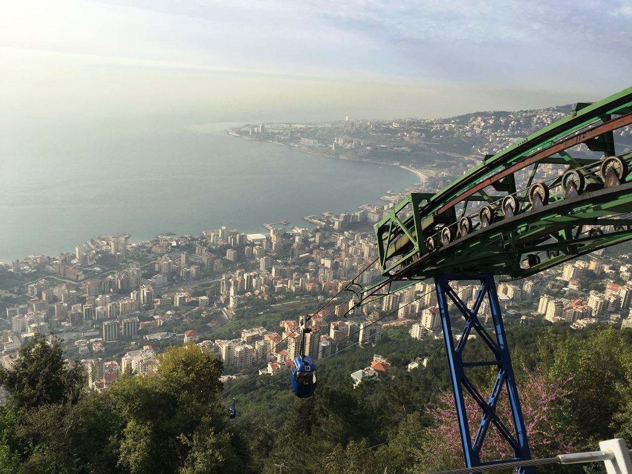 رحلتنا بالتلفريك الى حريصا - لبنان