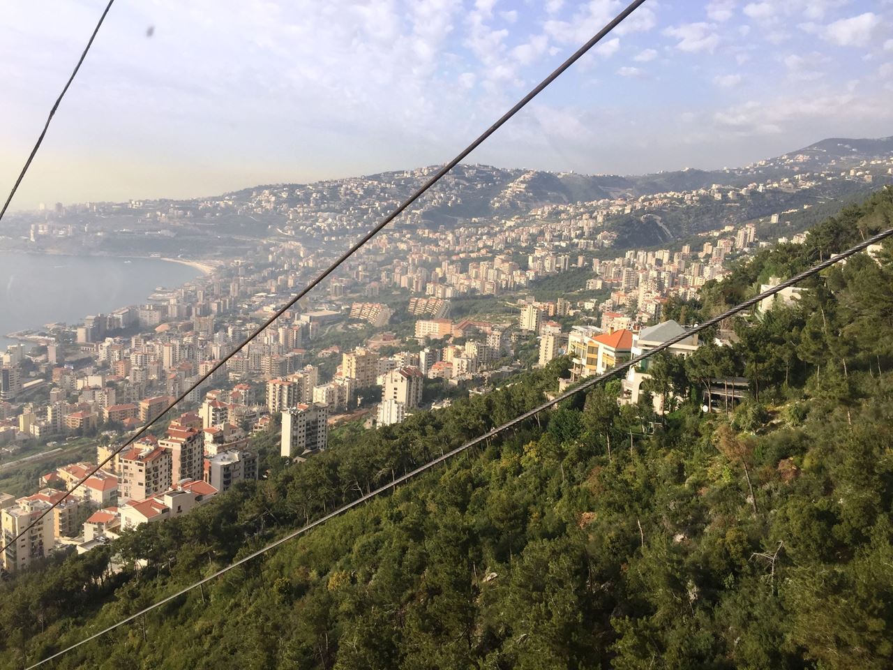 رحلتنا بالتلفريك الى حريصا - لبنان