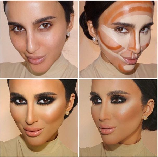 Before and after photos of Face Contouring