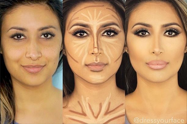 Before and after photos of Face Contouring