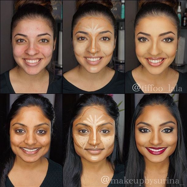 Before and after photos of Face Contouring