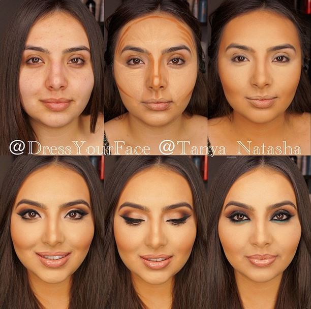 Before and after photos of Face Contouring