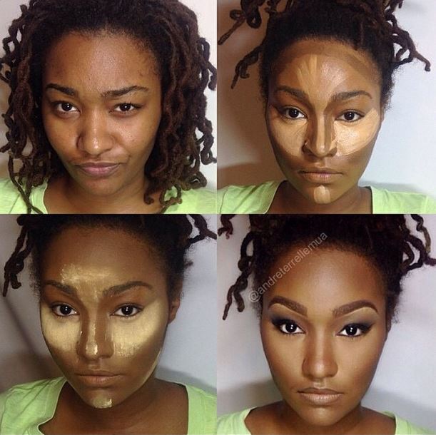 Before and after photos of Face Contouring