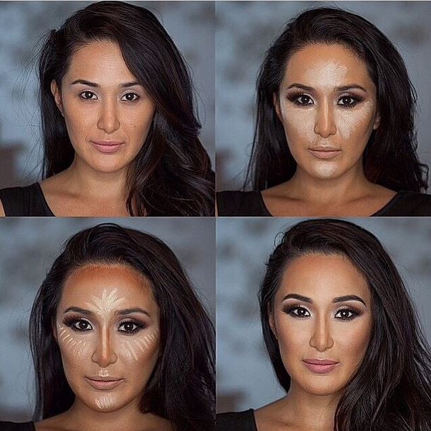 Before and after photos of Face Contouring