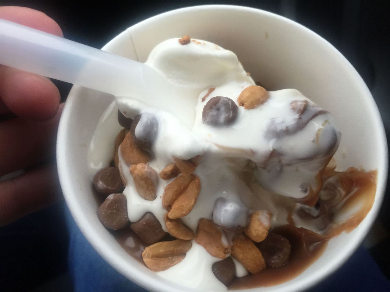 Snickers McFlurry from McDonald's ... perfect