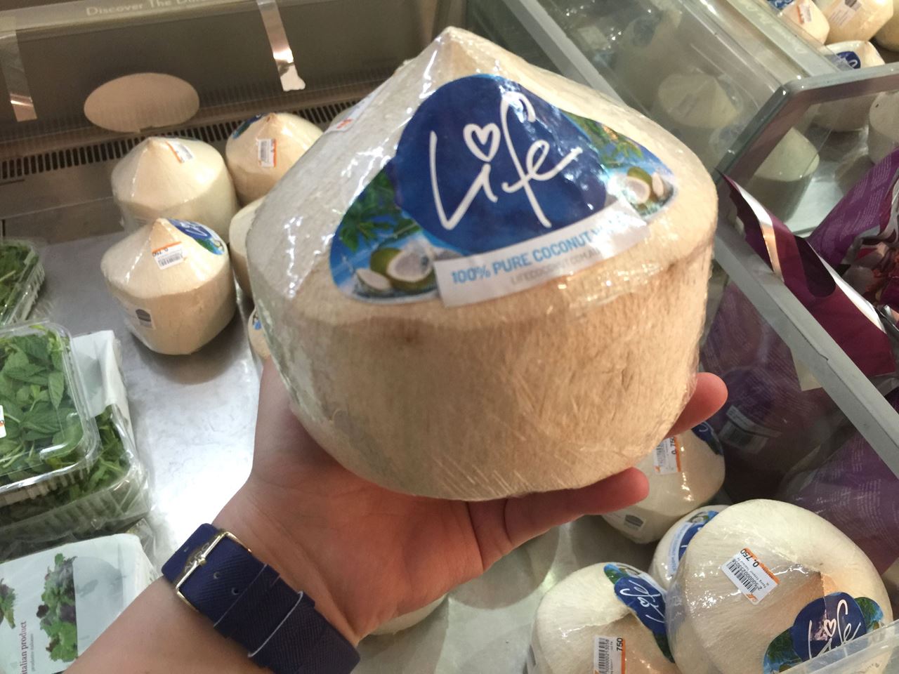 This coconut is a product of Thailand