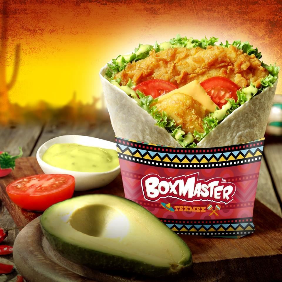 KFC Tex Mex Box Master Sandwich with Mexican taste