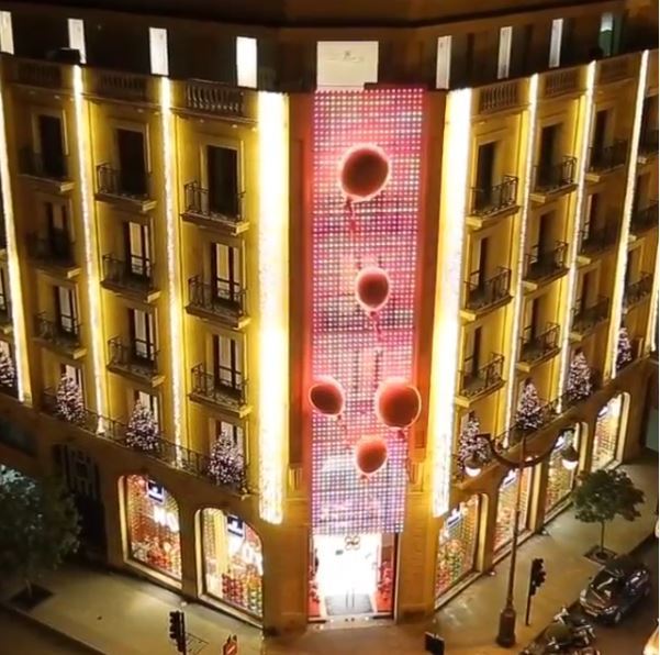 Patchi with Christmas lightnings in the heart of Beirut 