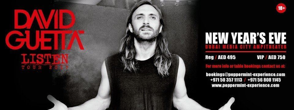David Guetta Dubai NYE 2016 Concert details