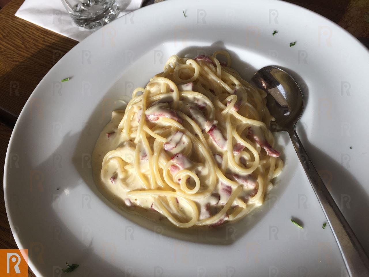 Spaghetti Carbonara dish