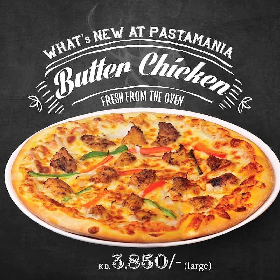 New at Pastamania ... Butter Chicken Pizza