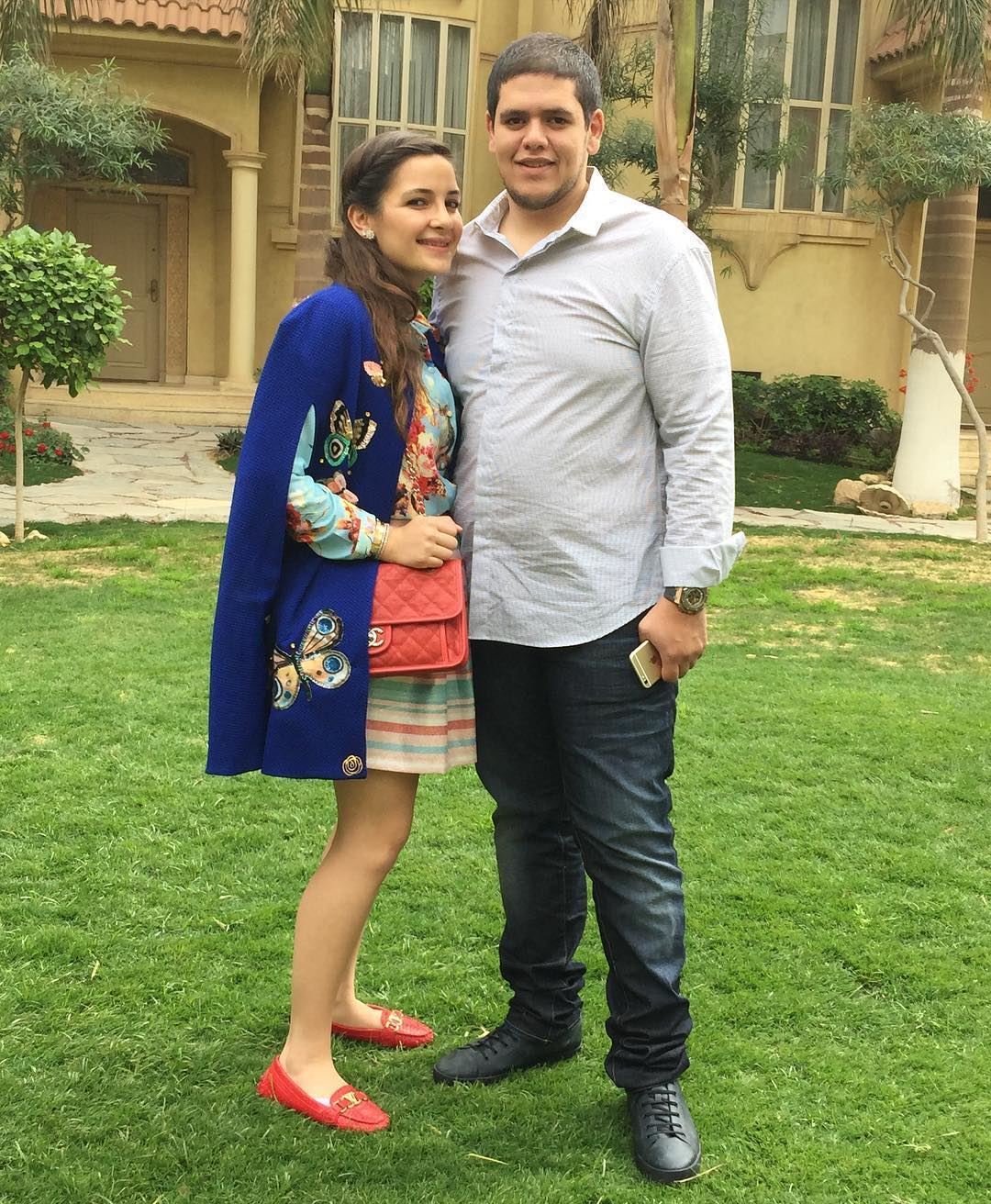 Photos .. Sham AlZahabi with her husband