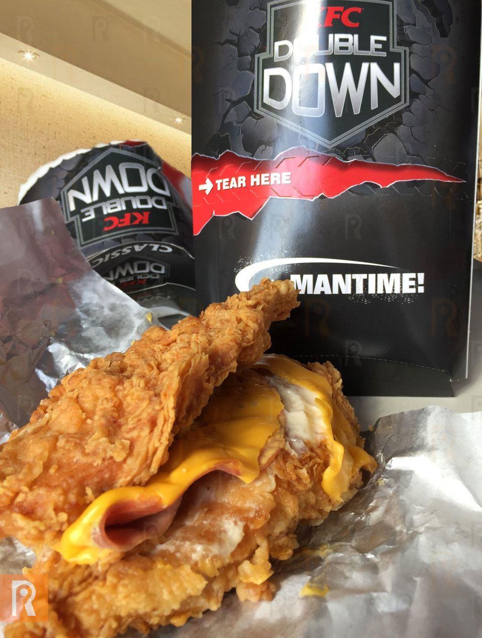 KFC Double Down and Quad Wrap Review