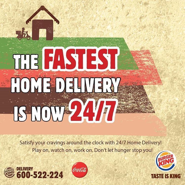 Burger King UAE Delivery Service is now 24 hours