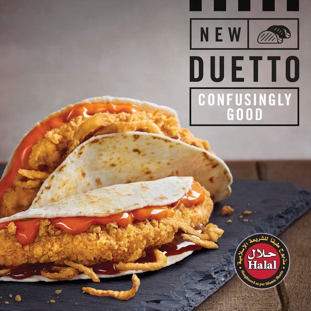 KFC New Dueto Sandwich Meal