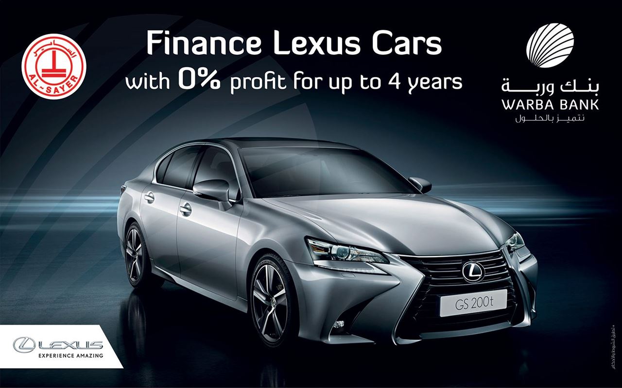 Warba Bank & Al-Sayer Co. launches financing solutions to buy 2017 Lexus cars in Avenues