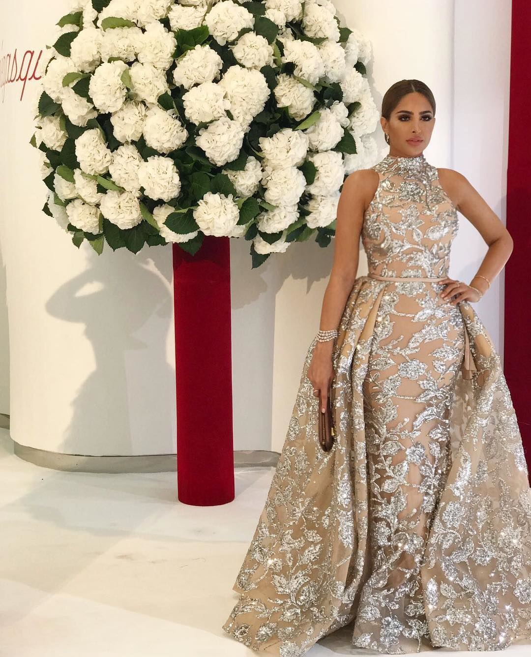 Stunning Fouz Al Fahad at Red Cross Gala in Monte Carlo