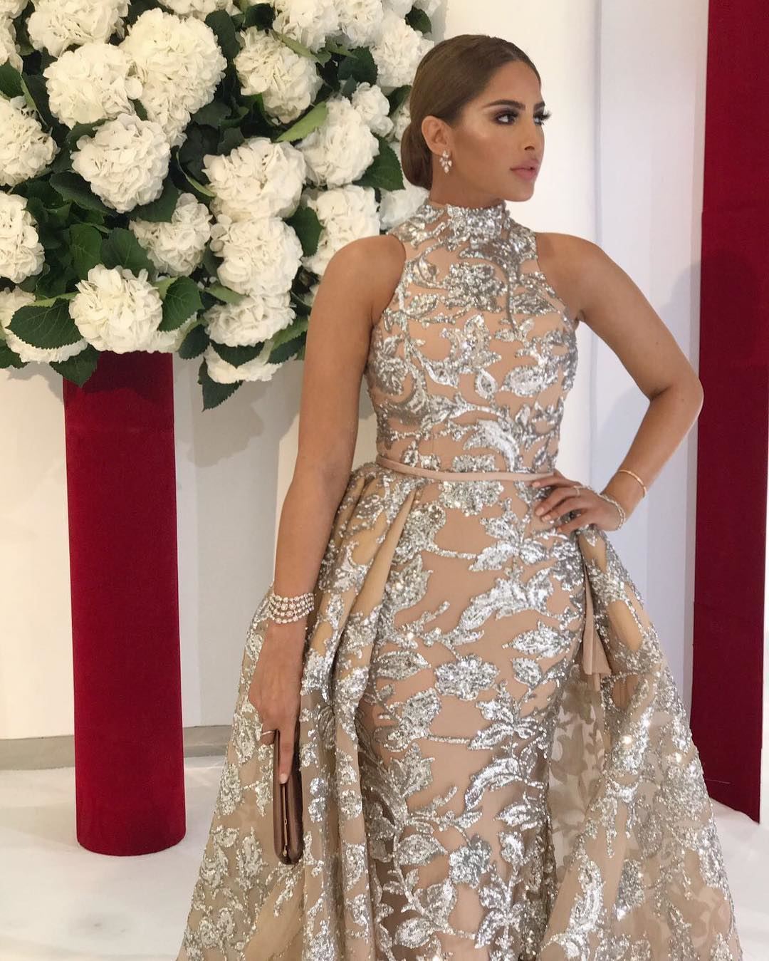 Stunning Fouz Al Fahad at Red Cross Gala in Monte Carlo