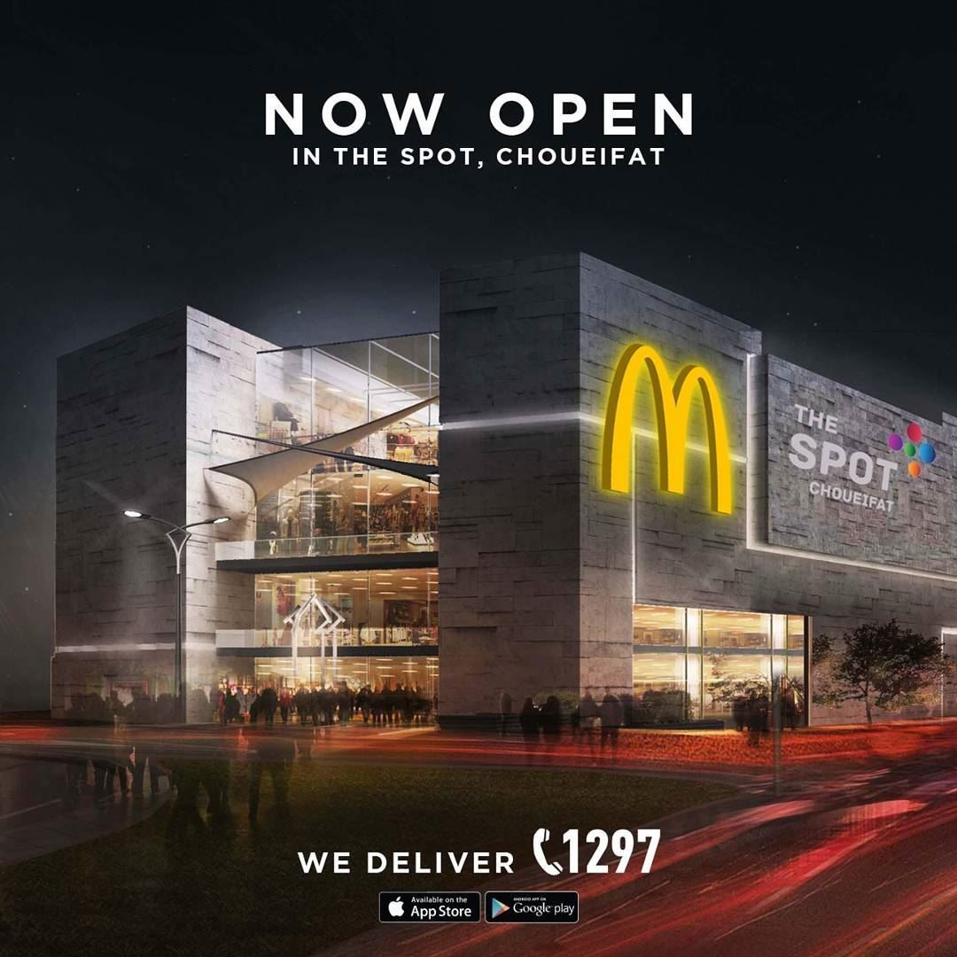 McDonald's now open at The Spot Choueifat