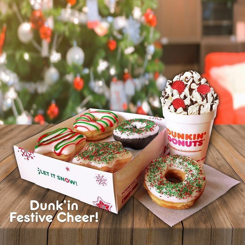Christmas Donuts now served at Dunkin Donuts Lebanon