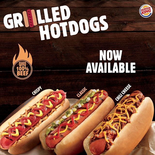 Burger King is Now Serving Grilled Hot Dogs