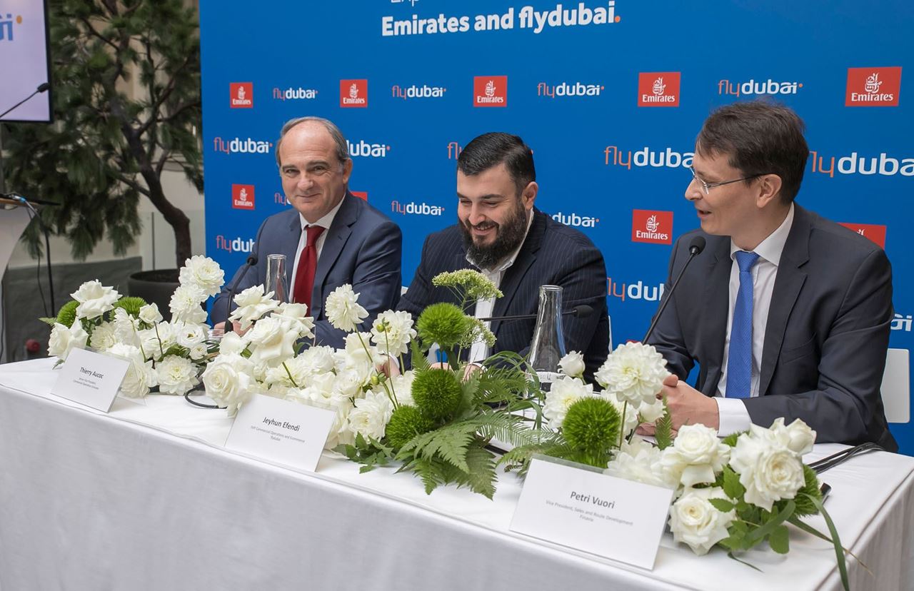 flydubai inaugural flight lands in Helsinki