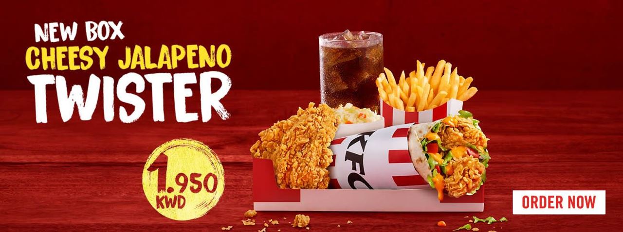 KFC New Cheese Jalapeno Twister Box