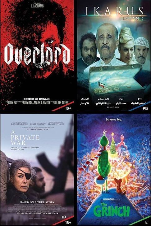 New Movies in Cinescape Kuwait - 2nd Week of November 2018