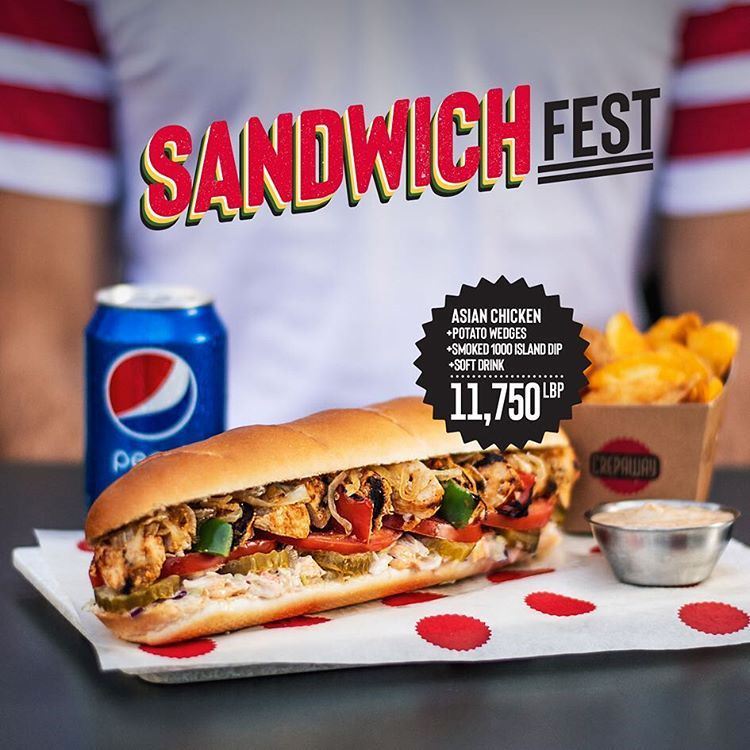 Crepaway Restaurant Lebanon Sandwich Fest Offer