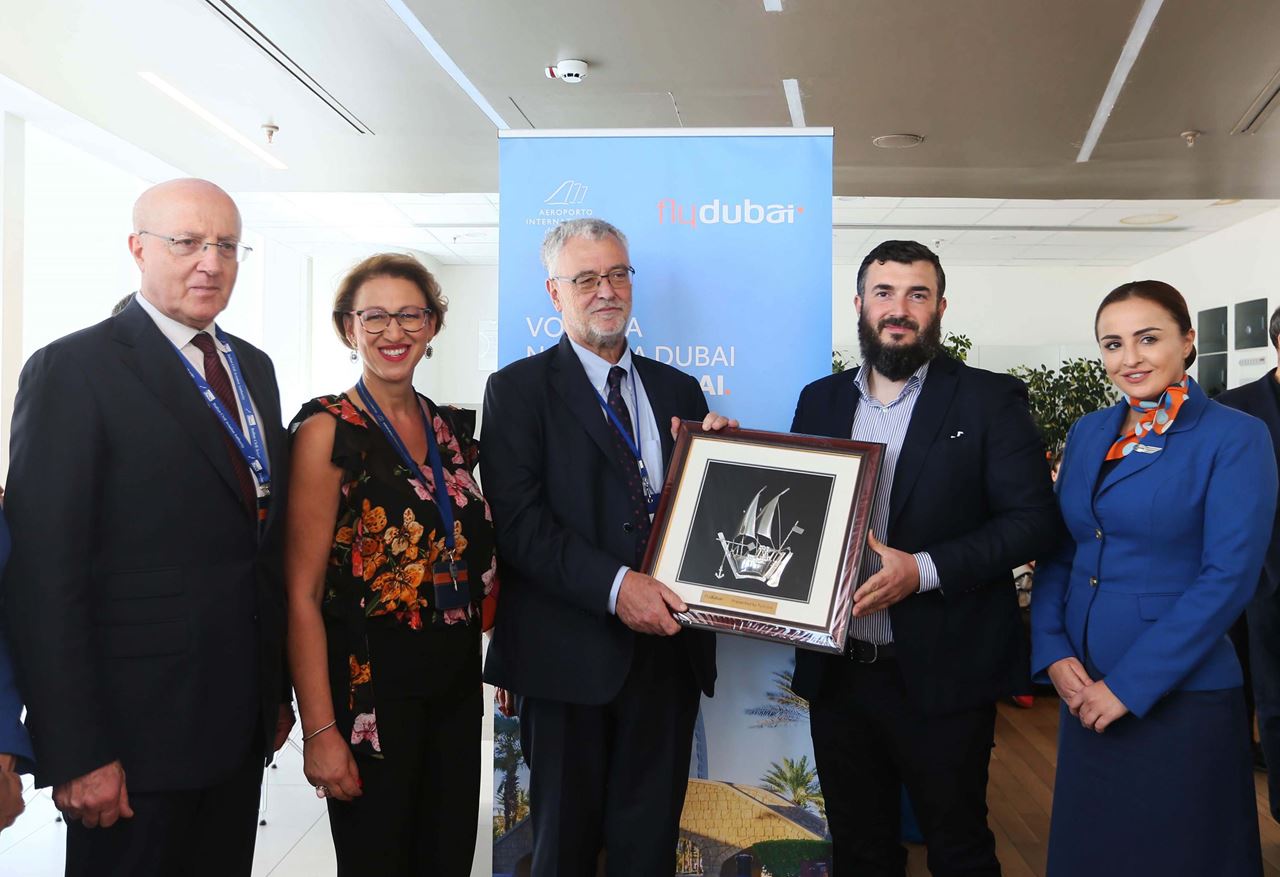 flydubai’s inaugural flight lands in Naples, Italy