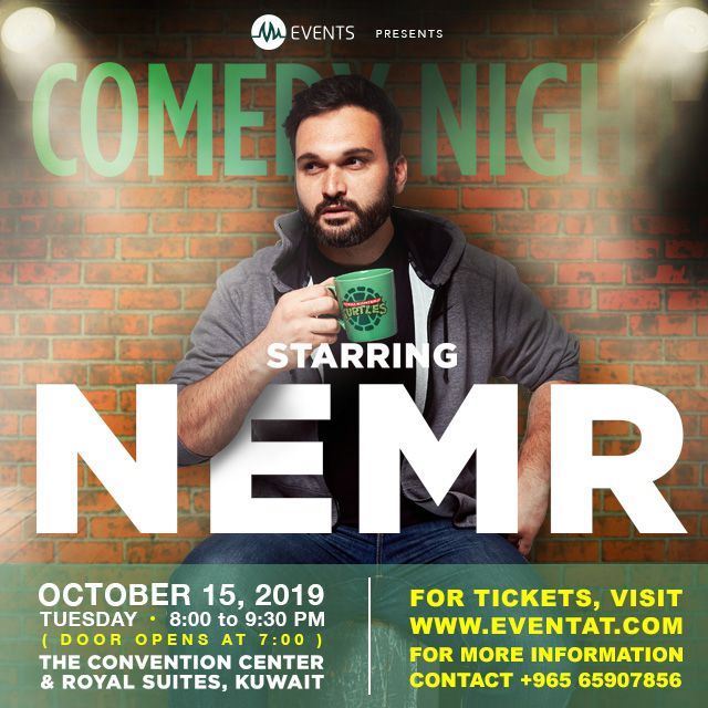 Lebanese Comedian Nemr in Kuwait on October 15 2019
