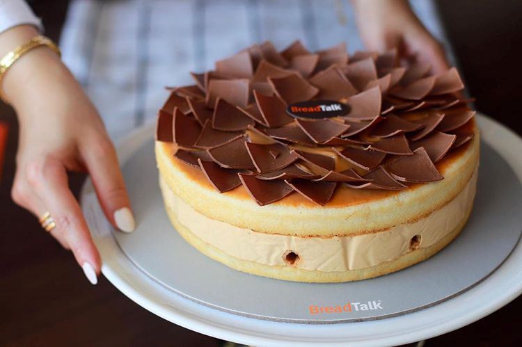 New Caramel Leak Cake at BreadTalk