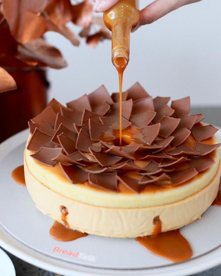 New Caramel Leak Cake at BreadTalk