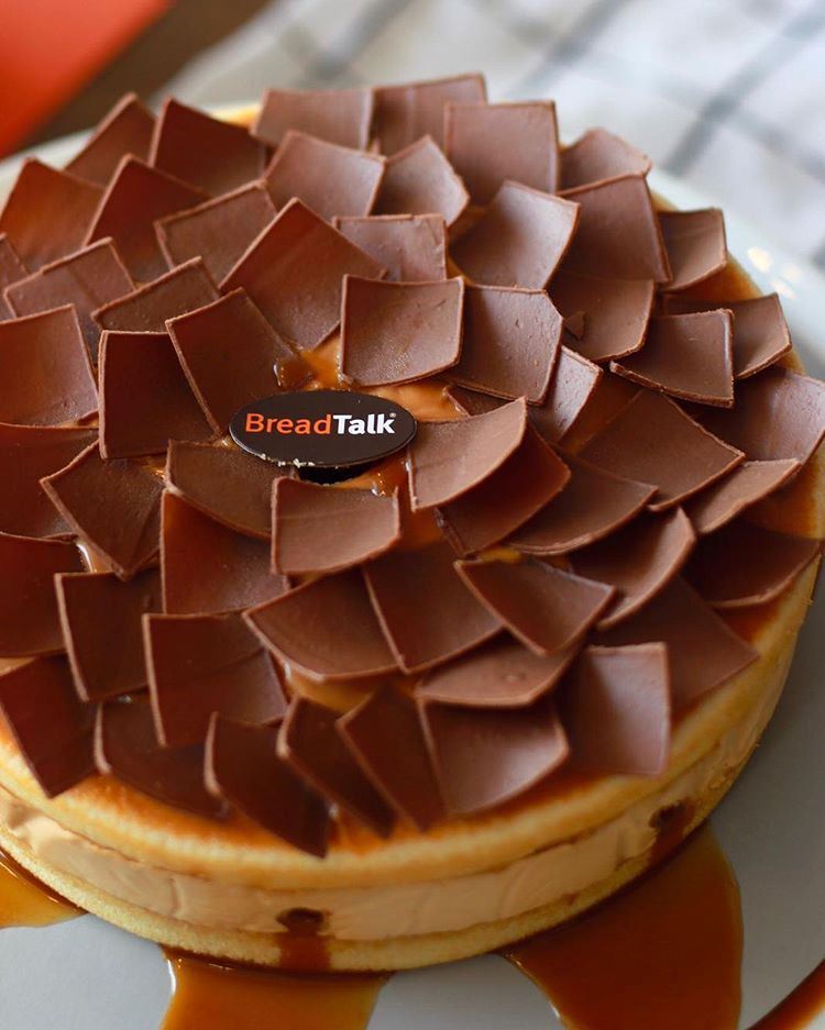 New Caramel Leak Cake at BreadTalk