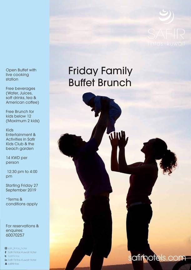Friday Family Buffet Brunch at Safir Fintas Hotel