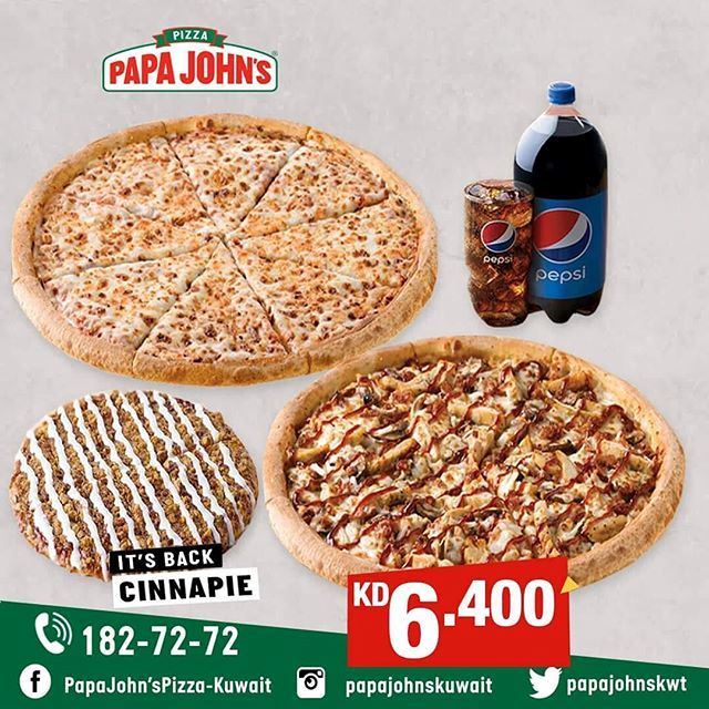 Papa John's Restaurant New Family Offers