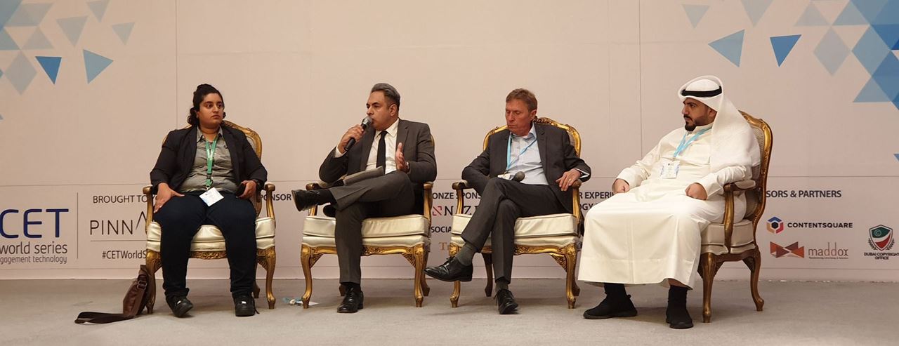From Left to Right:<br />- Amani Khalaf, Marketing Leader, Careem<br />- Yusuf Jehangir, AGM - Head of Marketing and Products, Ahli Bank of Kuwait<br />- Andrew Ward, VP - Marketing & Customer Experience, Jazeera Airways<br />- Jafar Mousawi, CEO, SquareMedia