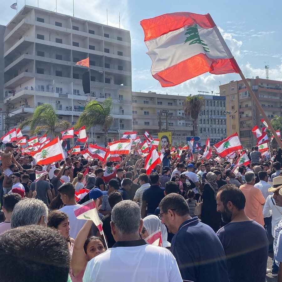 The Lebanese Revolution 2019 .... One Heart From North to South