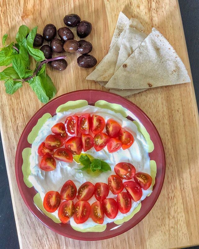 Food Dishes Representing the Lebanese Flag