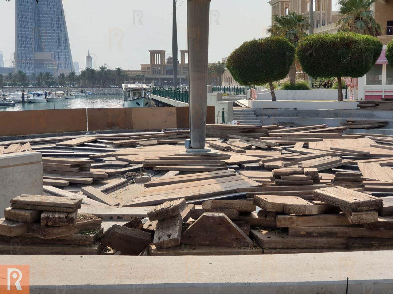 Photos ... Souq Sharq Mall Renovating Seaside Walkway