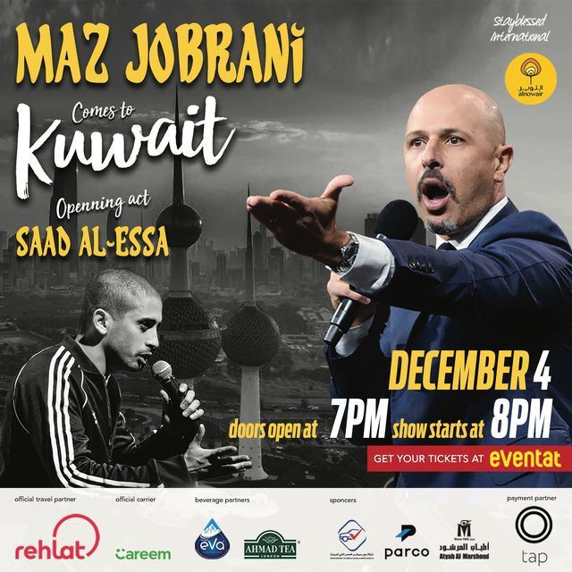 Maz Jobrani in Kuwait on the 4th of December 2019