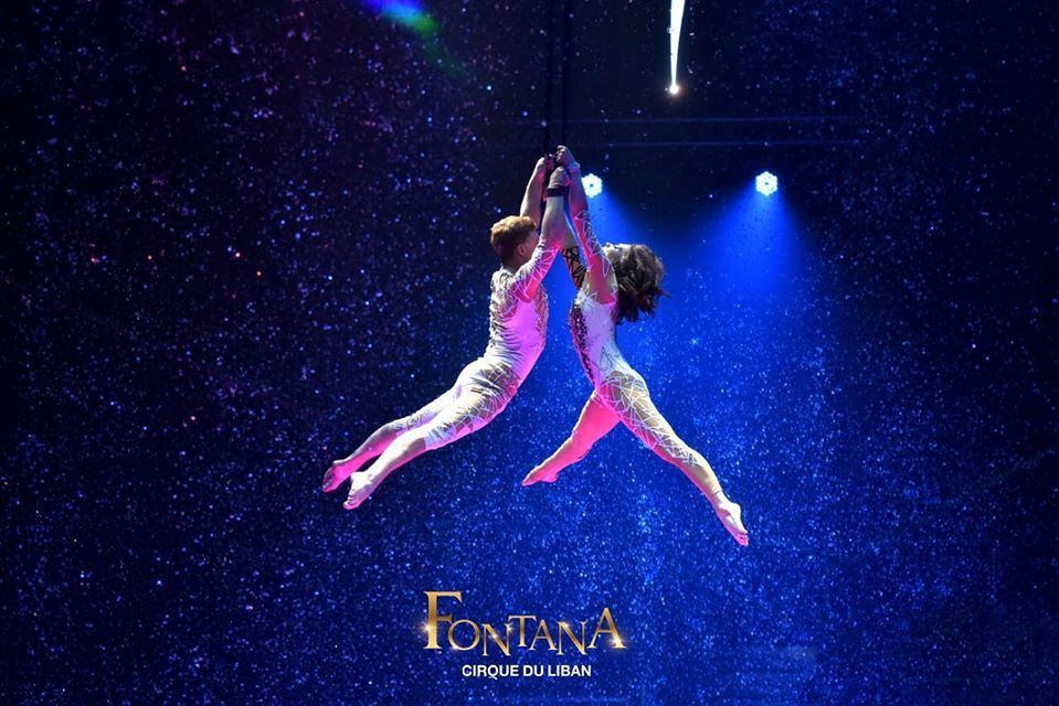 إنطلاق عرض Fontana الرائع الذي ينظمه Cirque du Liban في واجهة بيروت البحرية