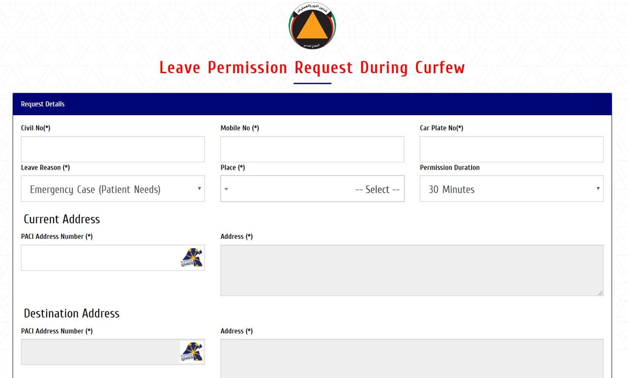 How to Get Medical Permit during Curfew in Kuwait