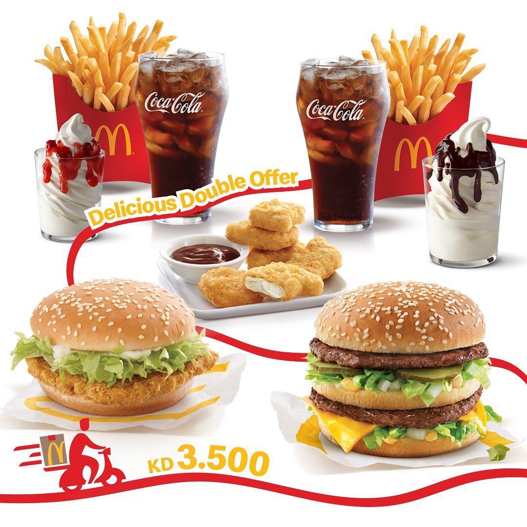 Go Double Now on McDelivery ... Delicious Double Offer