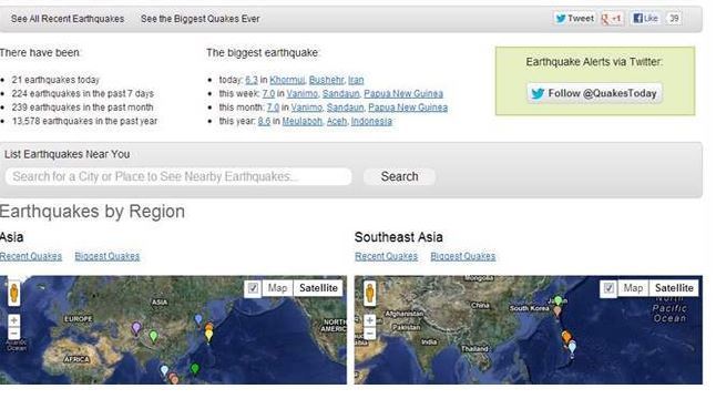 Where to track earthquakes near you and around the world