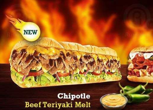 Subway ... a meal of your creation and a taste of your choice