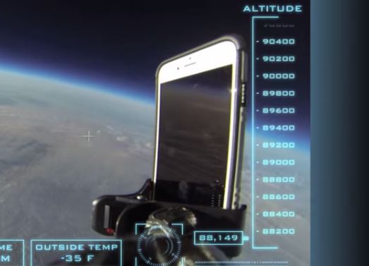 إختبار إسقاط الأيفون 6 من الفضاء