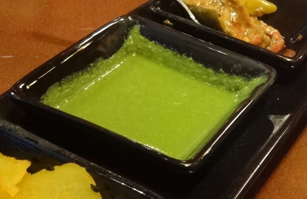 What is that green sauce served in Indian restaurants?