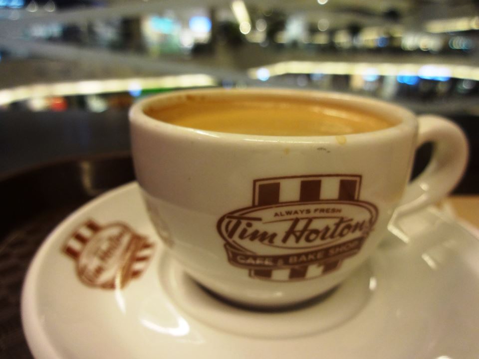 A Short break at Tim Hortons Coffee Shop